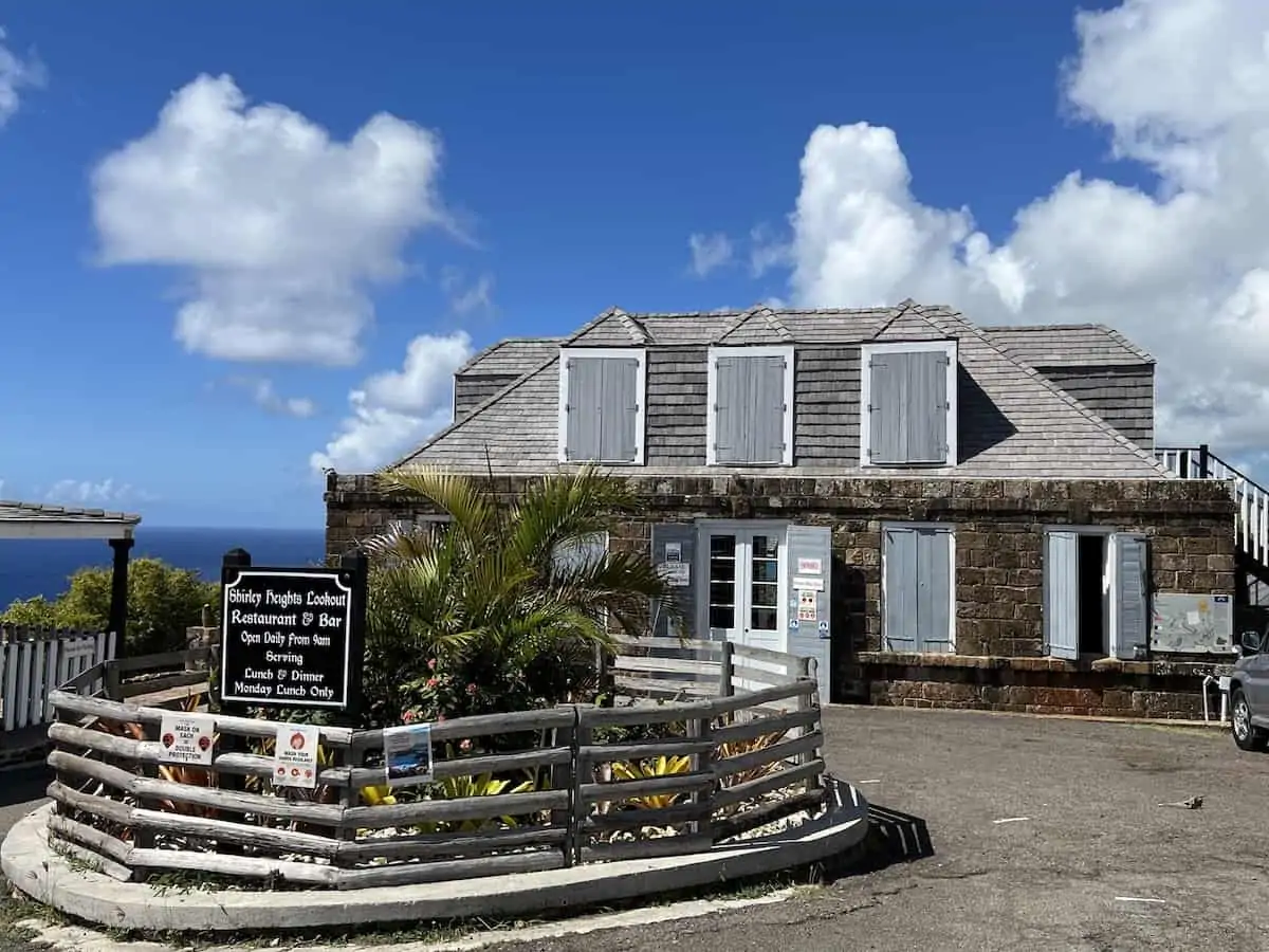 Restaurant at Shirley Heights in Antigua.