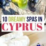 A collage of spa treatments in Cyprus.