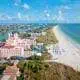 Aerial view of St. Pete Beach, Florida.