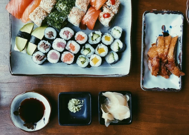 Sushi Photo with wasabi by Pille-Riin Priske on Unsplash.