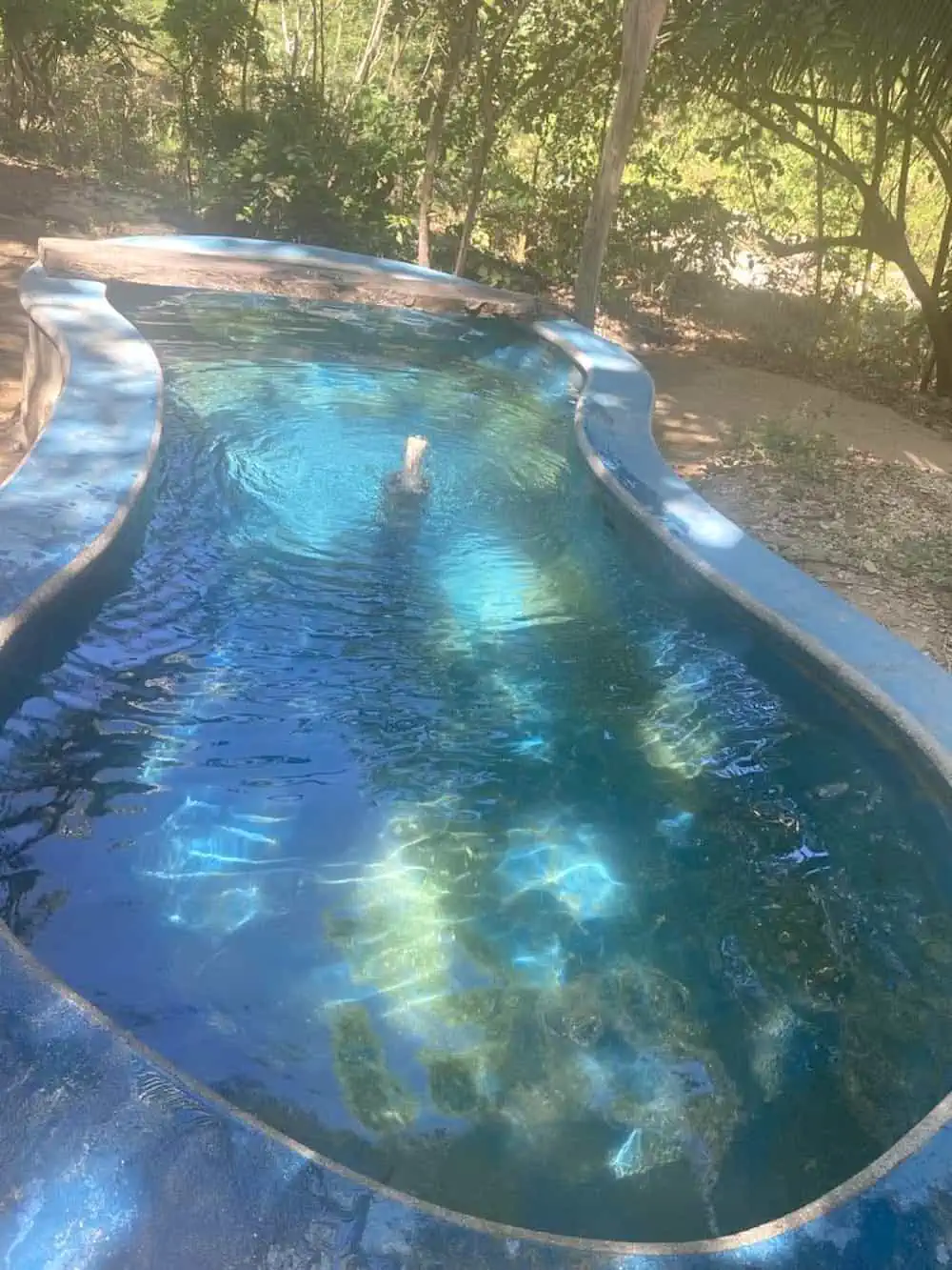 Atotonilco Hot springs in Puerto Escondido. 