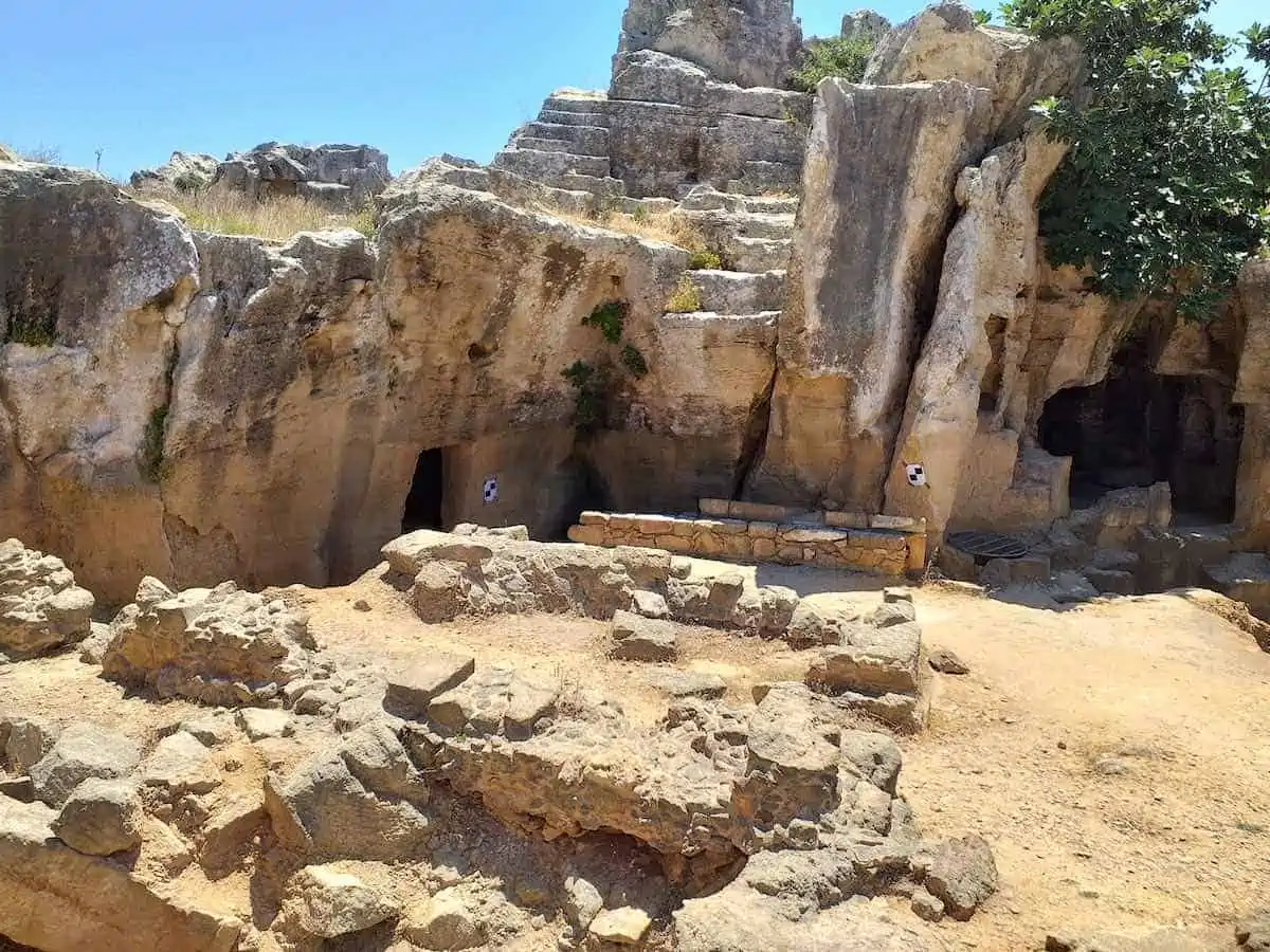 Necropolis of the Tombs of the Kings in Paphos.