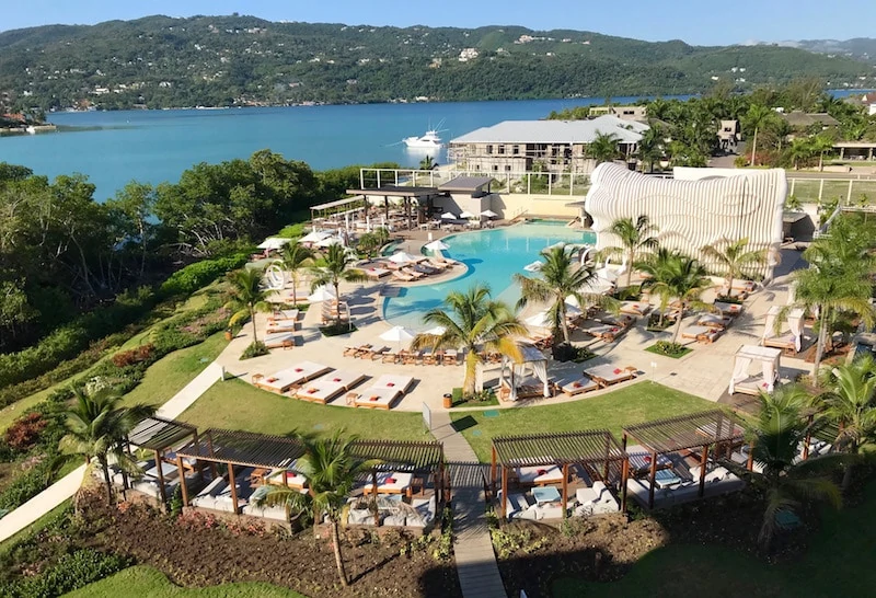 View of swimming pool at all-inclusive Breathless Montego Bay Resort & Spa